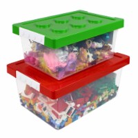 Bins  Things Red/Green Toy Organizers & Storage / Toy Chest Set of 2