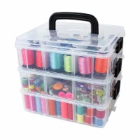 3-Tier Stackable Plastic Craft Box Organizer Storage Container w/ 30  Compartment, PACK - Kroger