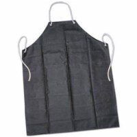 6345023 35 x 45 in. Laboratory Apron One Size Fits Most Rubber Black