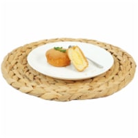 Set of 4 Decorative Round Natural Woven Handmade Water Hyacinth Placemats 20