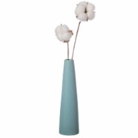 8 Inch Contemporary Ceramic Cone Shape Table Vase Modern Pastel Colored Flower Holder green