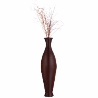 Modern Decorative Bamboo Floor Flower Vase for Living Room, Entryway or Dining, Fill Up with