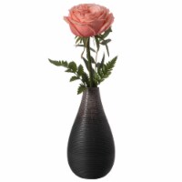 6 Inch Modern Decorative Ceramic Table Vase Ripped Design Tear Drop Shape Flower Holder,