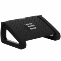 Basicwise Black Triangular Footrest With Soothing Massage Points And Rollers Perspective: Main