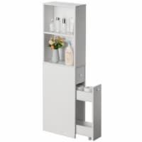 Narrow cabinet white discount