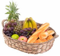 Seagrass Fruit Bread Basket Tray with Handles large