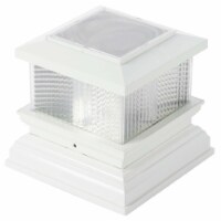 Gardenised QI003900 4.5 x 6 x 6 in. Waterproof Outdoor Decorative Garden Solar Powered Post L