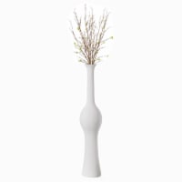 Unique Style Floor Vase for Entryway Dining or Living Room, White Ceramic large