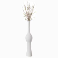 Unique Style Floor Vase for Entryway Dining or Living Room, White Ceramic large
