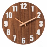 Antique Home Decor Wall Clock For Living Room, Bedroom, Kitchen, or Dining Room, Brown