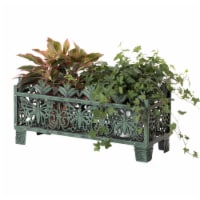 Gardenised QI004123 Outdoor Living Butterfly Rectangle Plant Stand, Flower Planting Pot, Anti