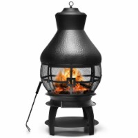 Patio Fire Pit Chimenea Fireplace Wood Burning Heater Garden Backyard
