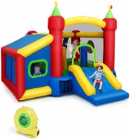 Costway 6-in-1 Inflatable Bounce House Bouncy Castle Blow up Toddler Bouncy House for Kids I