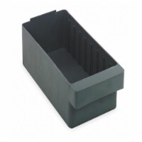 Quantum Storage Systems Drawer Bin,Gray,HIPS,4 5/8 in QED602GY