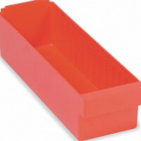 Quantum Storage Systems Drawer Bin,Red,HIPS,4 5/8 in QED602RD