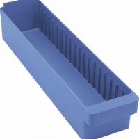 Quantum Storage Systems Drawer Bin,Blue,Polystyrene,4 5/8 in QED603BL