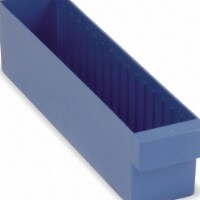 Quantum Storage Systems Drawer Bin,Blue,Polystyrene,4 5/8 in  QED604BL