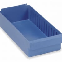 Quantum Storage Systems Drawer Bin,Blue,Polystyrene,4 5/8 in  QED606BL