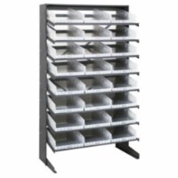 Quantum Storage QPRS-110CL Single Sided Pick Rack with 24 Storage Bins