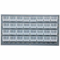 Quantum Storage QLP-3619-210-32CL 36 x 19 in. Gray Louvered Panel with 32 Bins