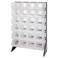 Quantum Storage QRU-12S-240-24CL Single Sided, 12 Rail Unit with 24 Plastic Storage Bins