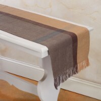 OLIVE CROSTINI Runner, Handwoven Flax Linen. 72"x14"