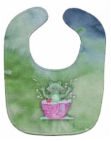 Carolines Treasures BB7343BIB Frog Bathing Watercolor Baby Bib