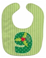 Carolines Treasures BB8695BIB Christmas Month 9 Holly Baby Bib