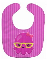 Carolines Treasures BB8909BIB Nautical Pink Octopus With Glasses Baby Bib