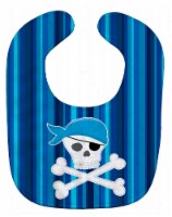 Carolines Treasures BB8980BIB Pirate Skull & Cross Bones Baby Bib