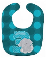 Carolines Treasures BB9010BIB Zoo Month 3 Elephant Baby Bib