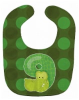 Carolines Treasures BB9016BIB Zoo Month 9 Aligator Baby Bib