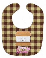 Carolines Treasures BB9129BIB I Love You Smores Baby Bib