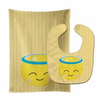 Carolines Treasures BB8733STBU Angel Face Baby Bib & Burp Cloth