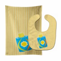 Carolines Treasures BB8646STBU Beach Lotion Baby Bib & Burp Cloth
