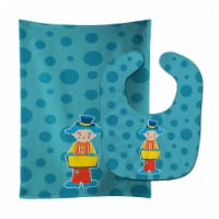 Carolines Treasures BB8703STBU Circus Clown No.2 Baby Bib & Burp Cloth