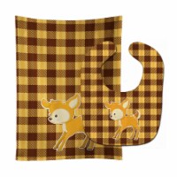 Carolines Treasures BB9170STBU Deer No.3 Baby Bib & Burp Cloth
