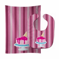 Carolines Treasures BB9061STBU Ice Cream Cone Cake Baby Bib & Burp Cloth