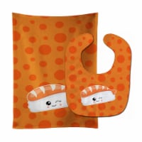Carolines Treasures BB8804STBU Sushi Sashimi Baby Bib & Burp Cloth