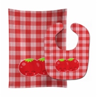 Carolines Treasures BB9139STBU Tomatoes Baby Bib & Burp Cloth