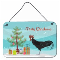 Minorca Ctalalan Chicken Christmas Wall or Door Hanging Prints, Teal