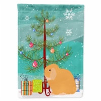 Carolines Treasures  BB9335GF Holland Lop Rabbit Christmas Flag Garden Size, Tea