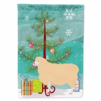 English Leicester Longwool Sheep Christmas Flag Garden Size, Teal