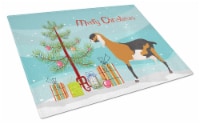 Anglo-nubian Nubian Goat Christmas Glass Cutting Board Large, Teal