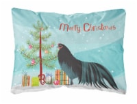 Sumatra Chicken Christmas Canvas Fabric Decorative Pillow, Teal