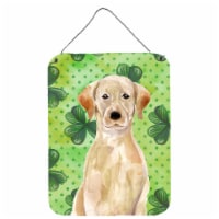 Carolines Treasures  BB9541DS1216 Yellow Labrador St. Patrick's Wall or Door Han