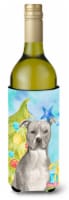 Carolines Treasures  BB9395LITERK Staffordshire Bull Terrier Christmas Wine Bott