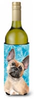 Carolines Treasures BB9452LITERK Fawn French Bulldog Winter Wine Bottle Hugger