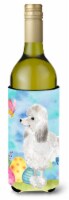 Carolines Treasures BB9630LITERK White Standard Poodle Easter Wine Bottle Hugge