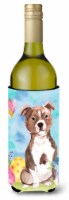 Carolines Treasures BB9636LITERK Red Staffie Bull Terrier Easter Wine Bottle Hu